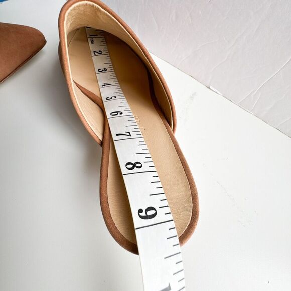 Jenni Kayne Walnut Brown Oiled Leather Kitten Heel Mule Size 36 - Picture 3 of 16